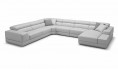 Domino Leather U Shape Sofa