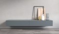 Ikon Matte Graphite Floating TV Unit - 220cm