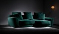 Urban Velvet Small Corner Sofa