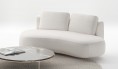 Pebble Boucle Curved 2 Seater Sofa