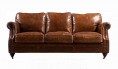 Portland Vintage Leather - 3 Seater Sofa