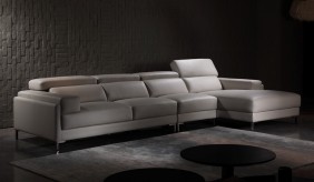 Clio Large Leather Corner Sofa