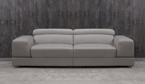 Domino 3 Seater Leather Sofa