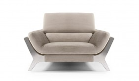 Norvana Faux Suede Armchair