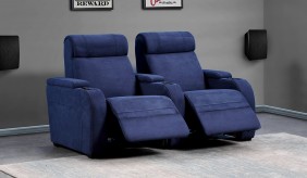 Paramount Faux Suede 2 Home Cinema Seating