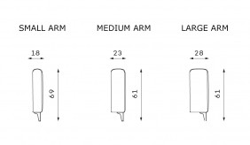 Custom Uforma Arm Width Option