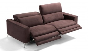 Verona Faux Suede 3 Seater Electric Recliner Sofa