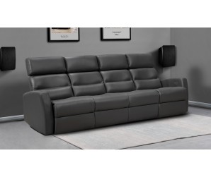 Atlas Leather 4 Seater Sofa