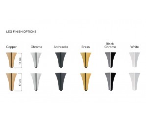 Custom Bevello Leg Finish Option