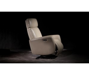Copenhagen Leather Dual Recline Swivel Chair
