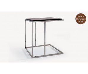 Covis Side Table - Dark Brown Oak 