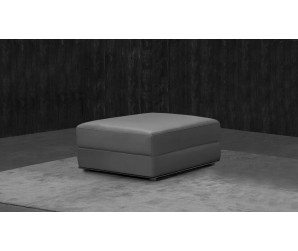 Domino Leather Footstool