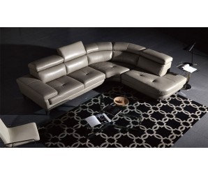 Geneva Leather Corner Sofa