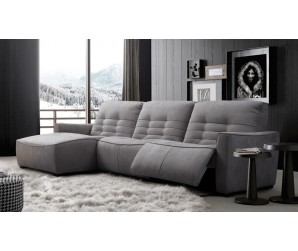 Rosetta Fabric Corner Recliner Sofa