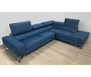 Lorenzo Modular Sofa in Denim 016 Velvet