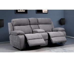 Novell Slim Faux Suede 2 Cinema Seats