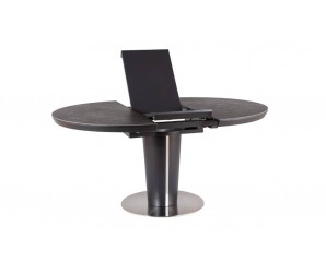 Alpha Ceramic Dark Grey Extending Dining Table