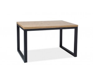 Norra II Solid Oak 180 Black Dining Table