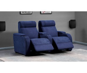 Paramount Faux Suede 2 Home Cinema Seating