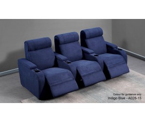 Paramount Faux Suede 3 Home Cinema Seating
