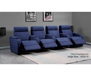 Paramount Faux Suede 4 Home Cinema Seating