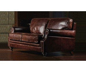 Portland Vintage Leather - 2 Seater Sofa