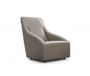 Slope Leather Lounger Chair
