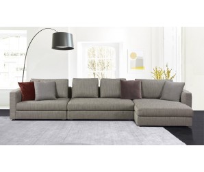 Tonini Fabric Large L Shape Sofa