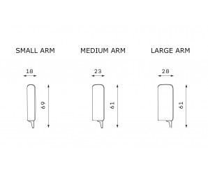 Custom Uforma Arm Width Option