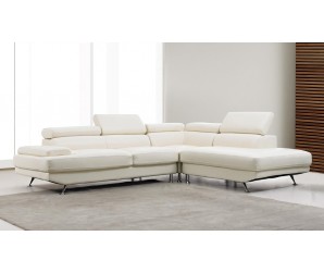 Vincenzo Leather Corner Sofa