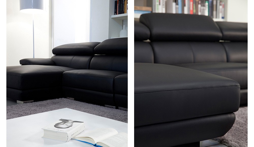Vinelli Leather Modular Sofa top grain